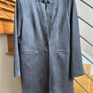 Magaschoni Slate Gray Longline Blazer